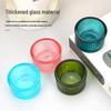 Transparenter gestreifter Glas-Kerzenhalter - Farbiger aromatischer Duft für Hochzeitsdekoration