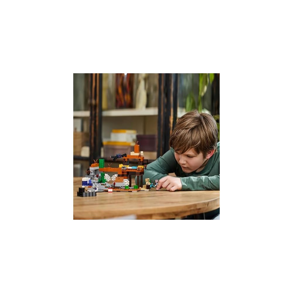 LEGO Minecraft Abandoned Mine Toy Set 21263 Building Blocks for Kids Ages 8-10