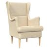 Maison Exclusive - fauteuil Crème tissu