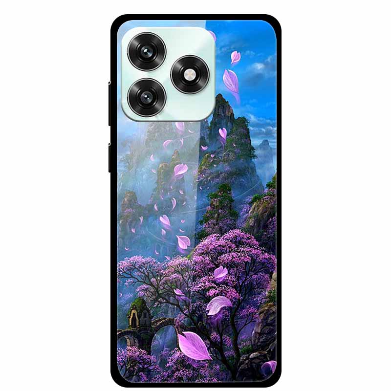 Tempered Glass Case For Honor X5C Plus X5 C Case Lion Wolf Luxury Cover For Honor X5C 6.74  Cartoon Protective Glass Bumper New Honor X5C