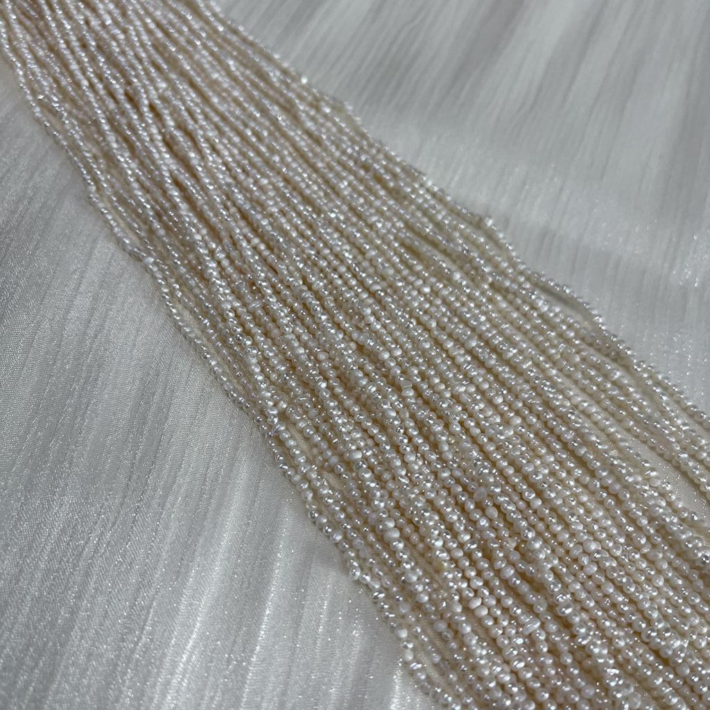 1String, Vintage White Artificial Pearls Beads, 0.18-0.2cm, for Jewellery Making DIY Valentine's Day Gifts, Bride Bridesmaid Women Wedding Craft, 36cm