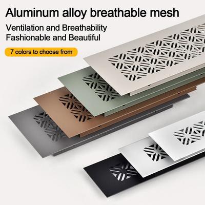 Aluminiumlegierung Lüftungsgitter Abdeckung Rechteckig 50/80cm Breit Lüftungsgitter Dekoration Jalousie Atmungsaktives Netz Lüftergitter Abdeckung