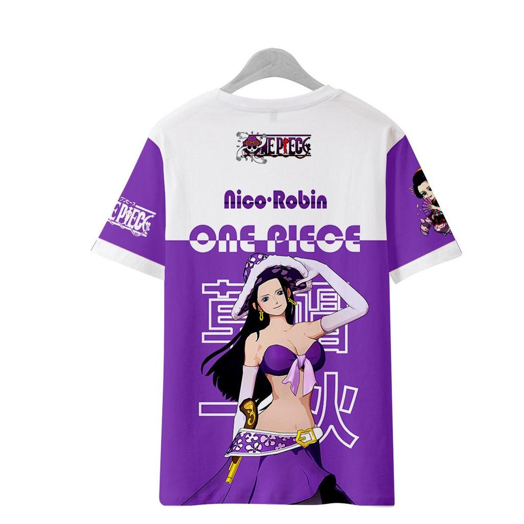 11 barev ONE PIECE Anime Dámské Pánské Trička Kreslený Potisk O-Výstřih Oversized Krátký Rukáv Módní Pánské Oblečení Streetwear