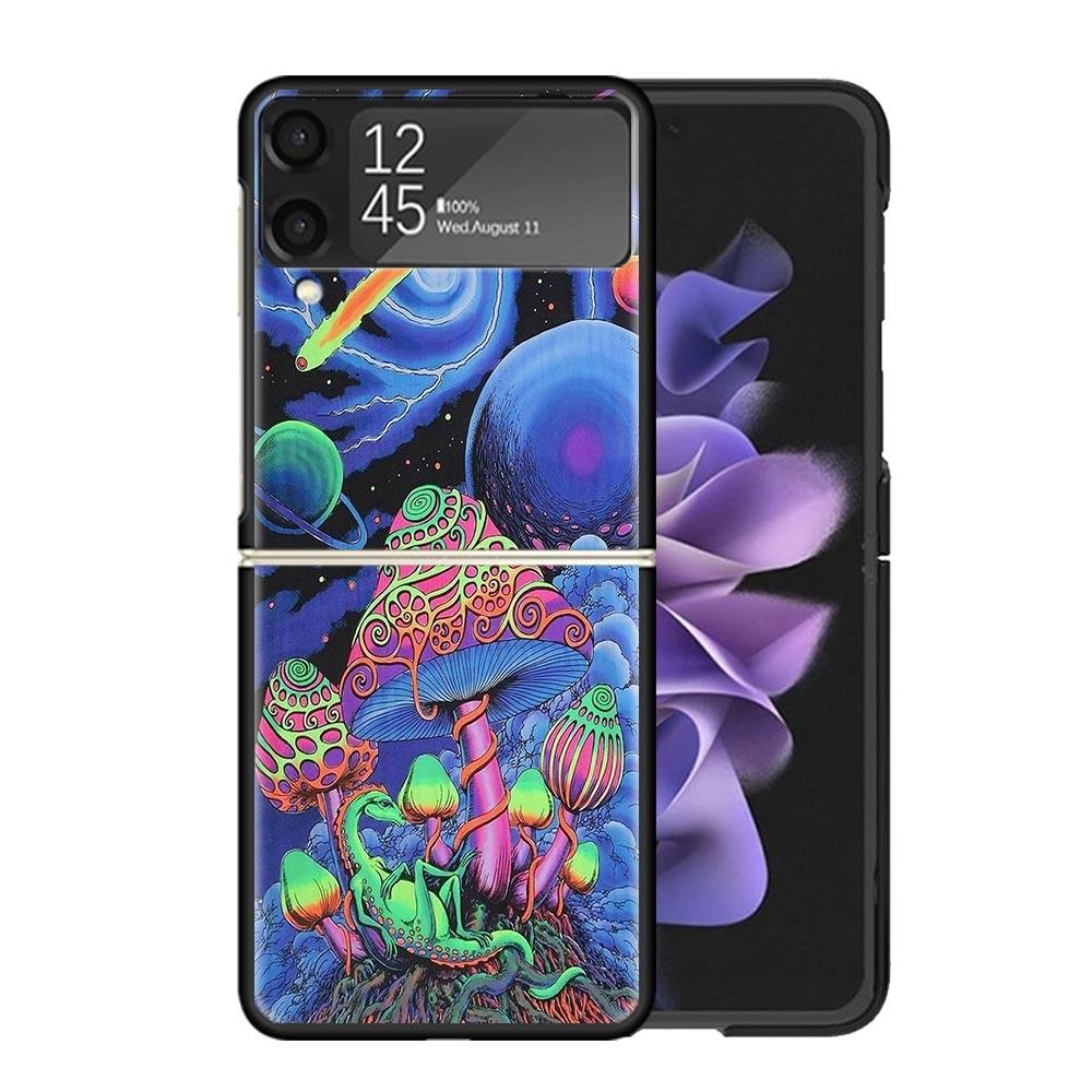 

Weird Mushroom Psychedelic Cases For Samsung Galaxy Z Flip 4 5 6 7 3 Z Flip7 Flip6 Flip4 Flip5 Flip3 5G Hard Shockproof Fundas C Samsung Z Flip