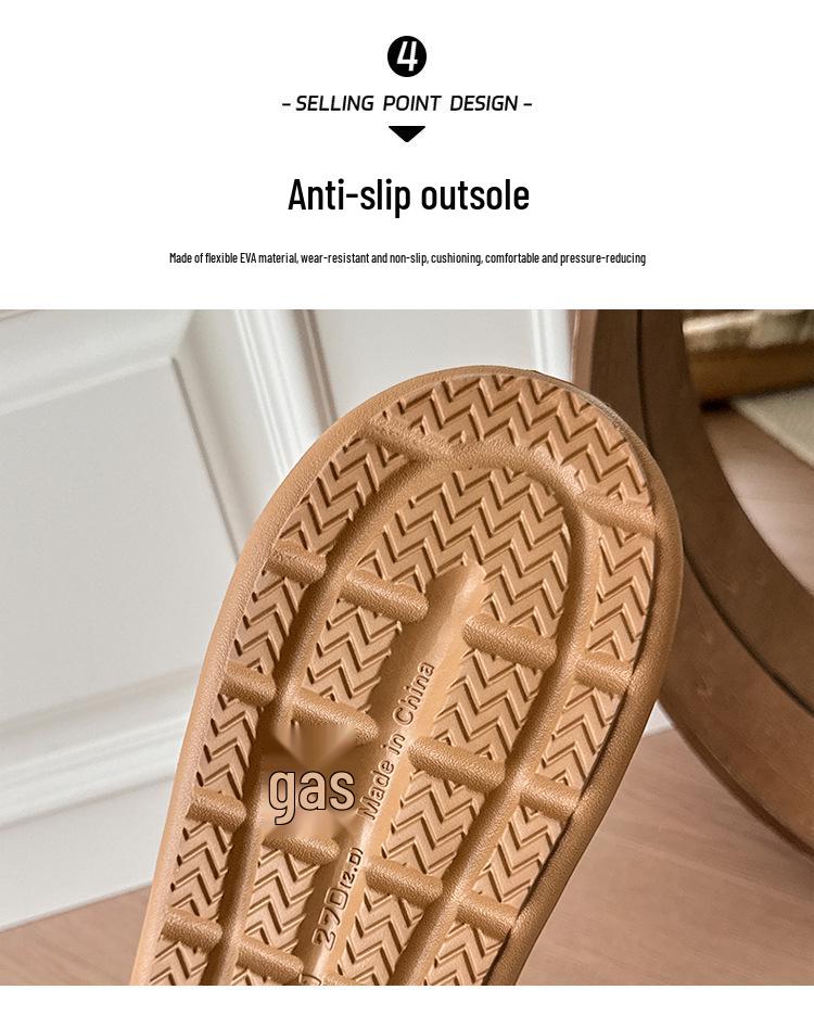 2025 Women's Thick-Soled Non-Slip Plush Slippers - Indoor Winter Warmth