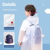 Full For Raincoat Eva Body Primary School Kids Boys Girls With Schoolbags