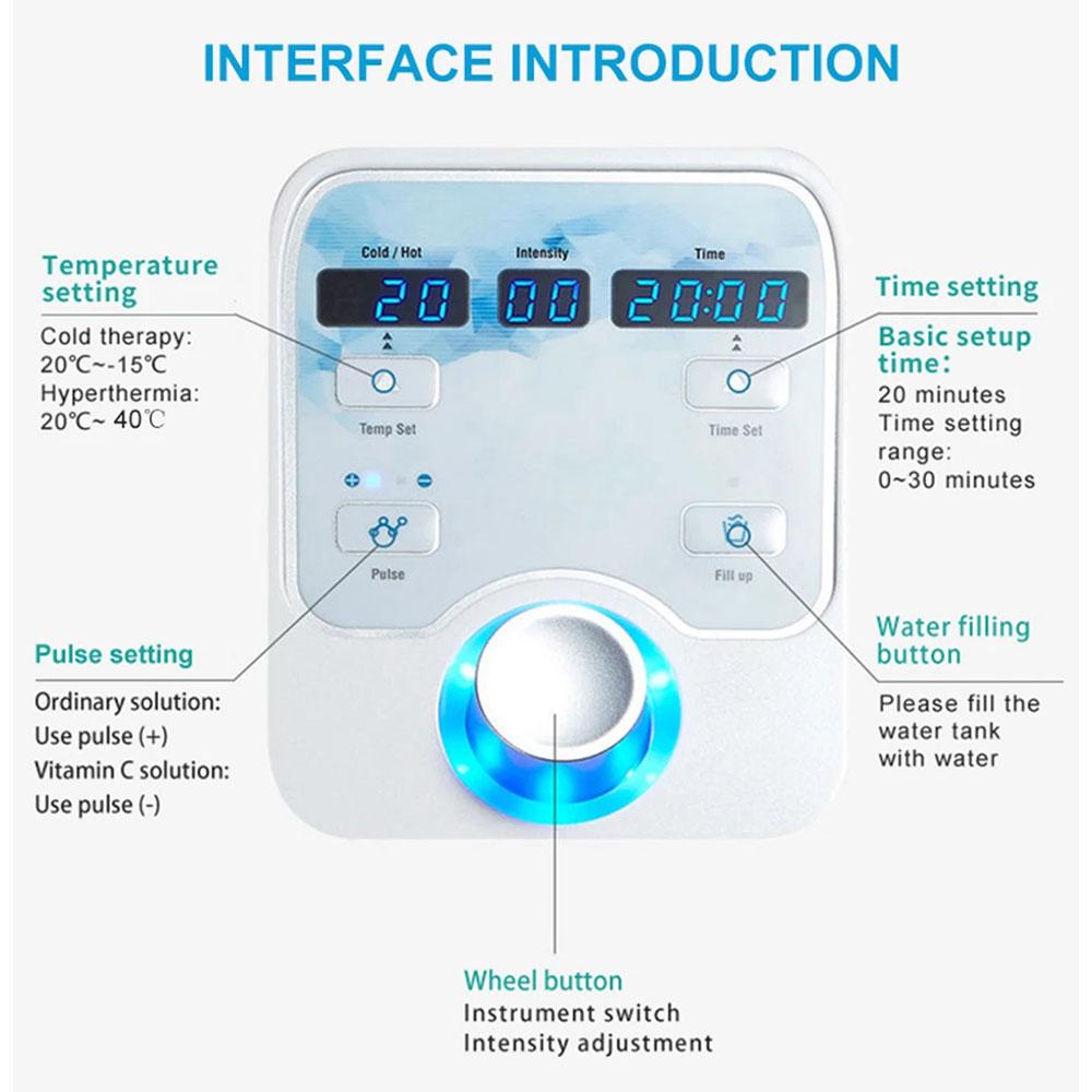 2024 NEW Dcool Portable Hot Cold EMS Facial Beauty Device Multi-Function Skin Care Equipment