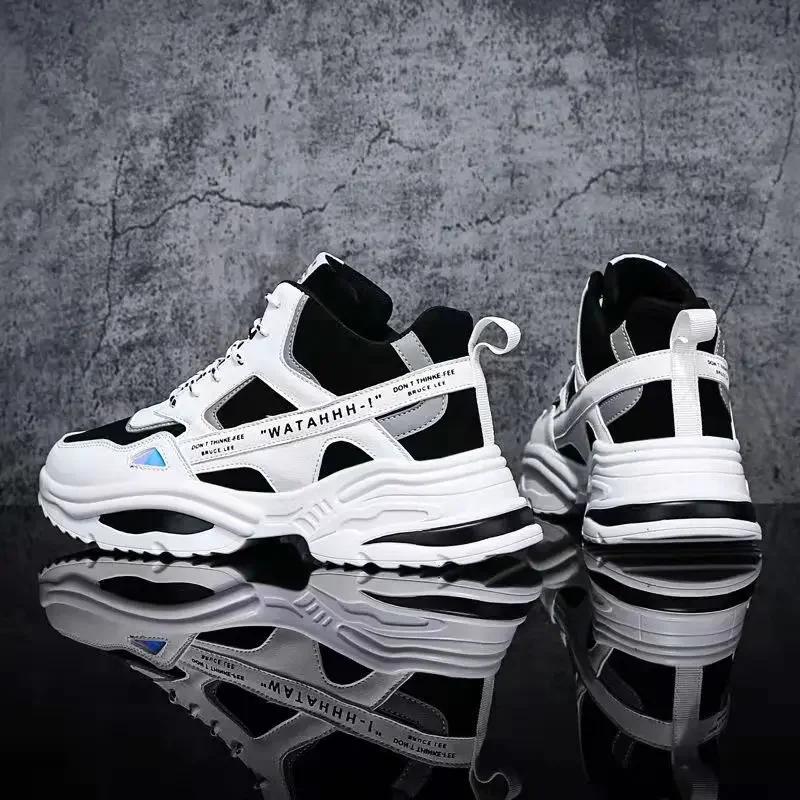 Men Casual Shoes Male Ourdoor Jogging Trekking Sneakers Lace Up Breathable Shoes Men Comfortable Light Soft Hard-Wearing