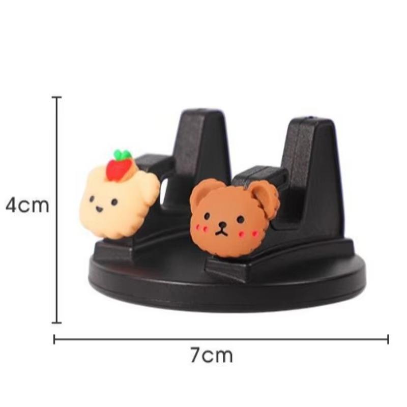 Universelle Auto Handyhalterung Frauen Cartoon Bär Auto Mittelkonsole Instrumentenrahmen Zubehör Innenraum