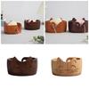 Cats Shape Yarn Bowl Round Knitting Bowl Practical Wool Holder Large Yarn Storage Crochet Bowl for Knitting Crocheting
