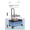 Dog Cat Transparent Bubble Carrier Airline Approved Hard Shell Portable Rolling Luggage Travel Case Dog Stroller Dog Car