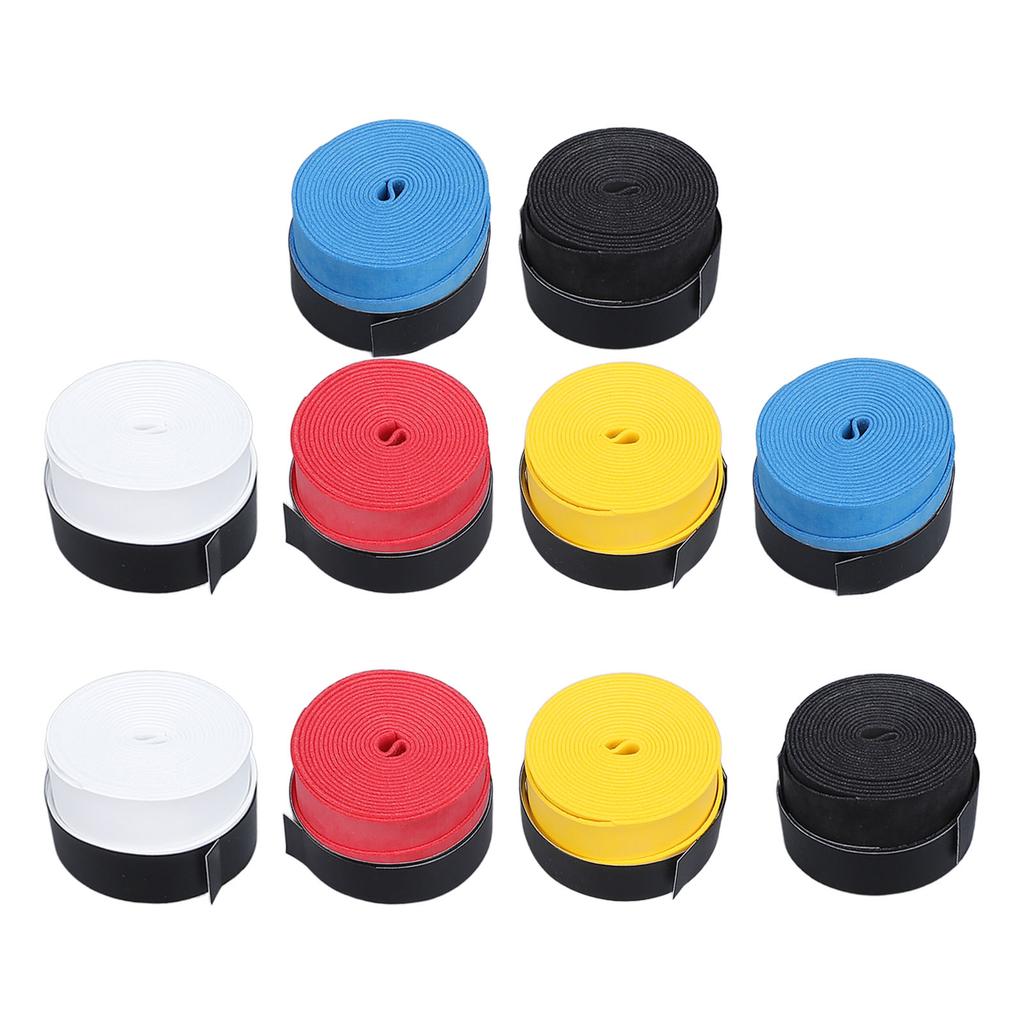 10Pcs Tennis Racket Grip Tape Anti Slip Comfortable Sweat Absorbent Badminton Racket Overgrips for