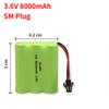 3.6V/ 4.8V/ 6V/ 7.2V 800Mah NI-CD Battery for Cars Trucks Tank 700mAh Replaceable Battery