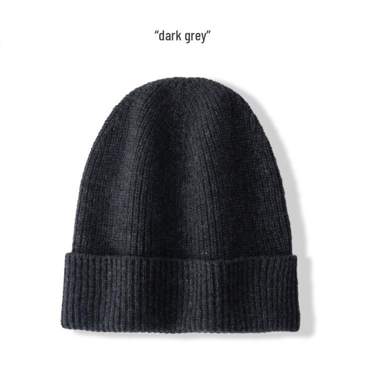 Women's 100% Pure Cashmere Hat - Versatile, Solid Color, Warm, Ear Protection Head Wrap