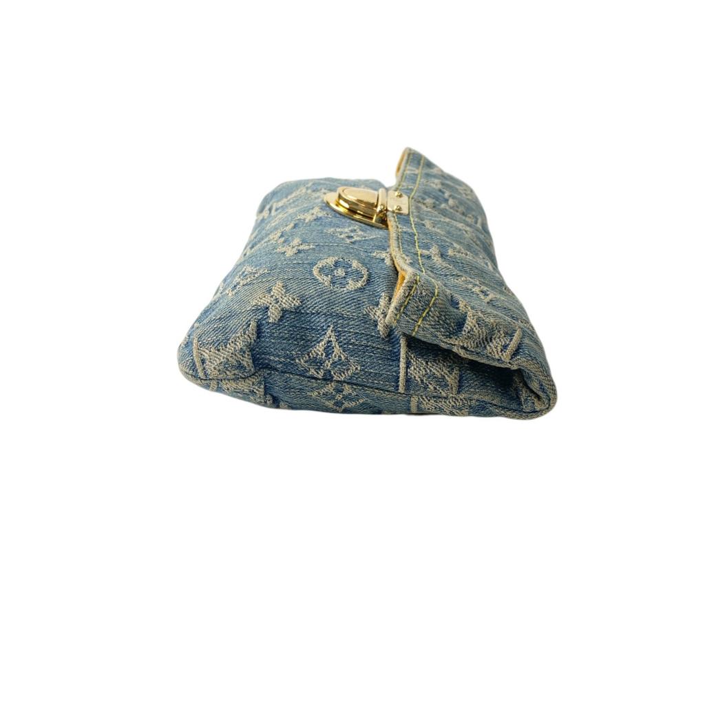 Used LOUIS VUITTONClutch bag denim denim Women