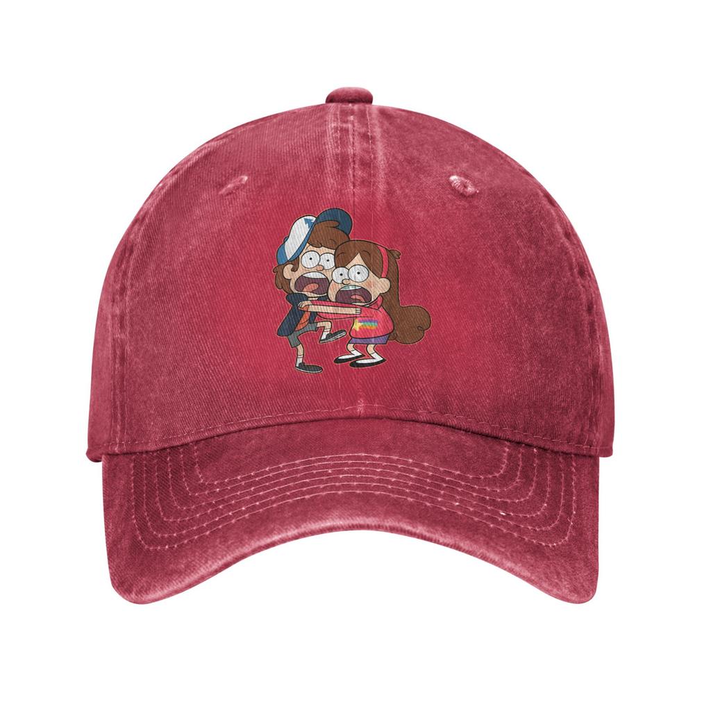 Gravity Falls Dipper e Mabel Pines Cappellino da Baseball Casual Cappello Trucker da Escursionismo Pesca Estivo Unisex Unisex y2k Cappellini da Baseball Divertenti