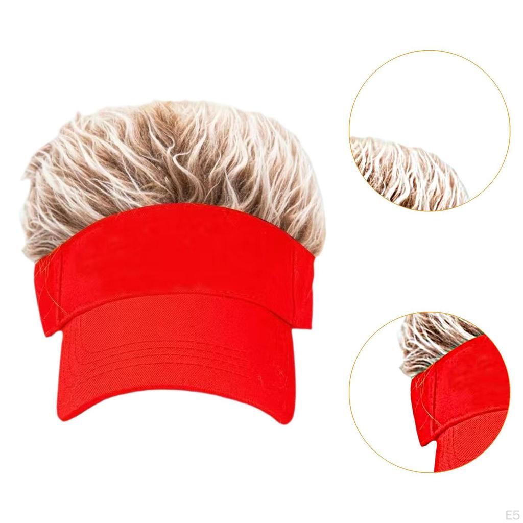 Hair Hat for Men Novelty Baseball Dating Outdoor Adults