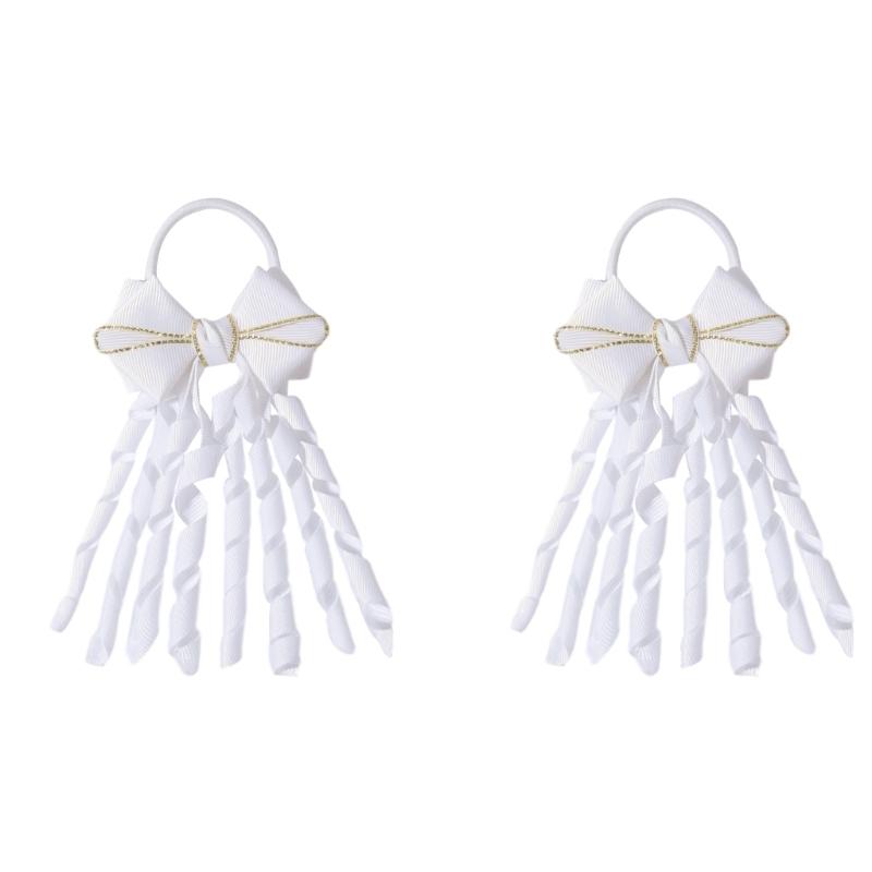 

2 Pieces Cheer Hair Accessories with Colorful Streamers Designed for Stage Event Sports Activities and Daily Fashion
