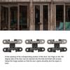 3 Pcs 43mm Mini Door Lock Hinges Invisible 180 Degree Zinc Alloy Cross Hinge For Cabinet Jewel Box
