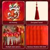 Chinese New Year Glowing Lanterns  Chinese Red Mini Lantern Led Hanging Light Ornament Spring Festival Home Decor