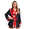 Conjunto de Fantasia de Cosplay de Halloween para Mulheres - Roupa de Ringue de Boxe, Top Regata com Decote em V, Saia, Capuz, Cinto