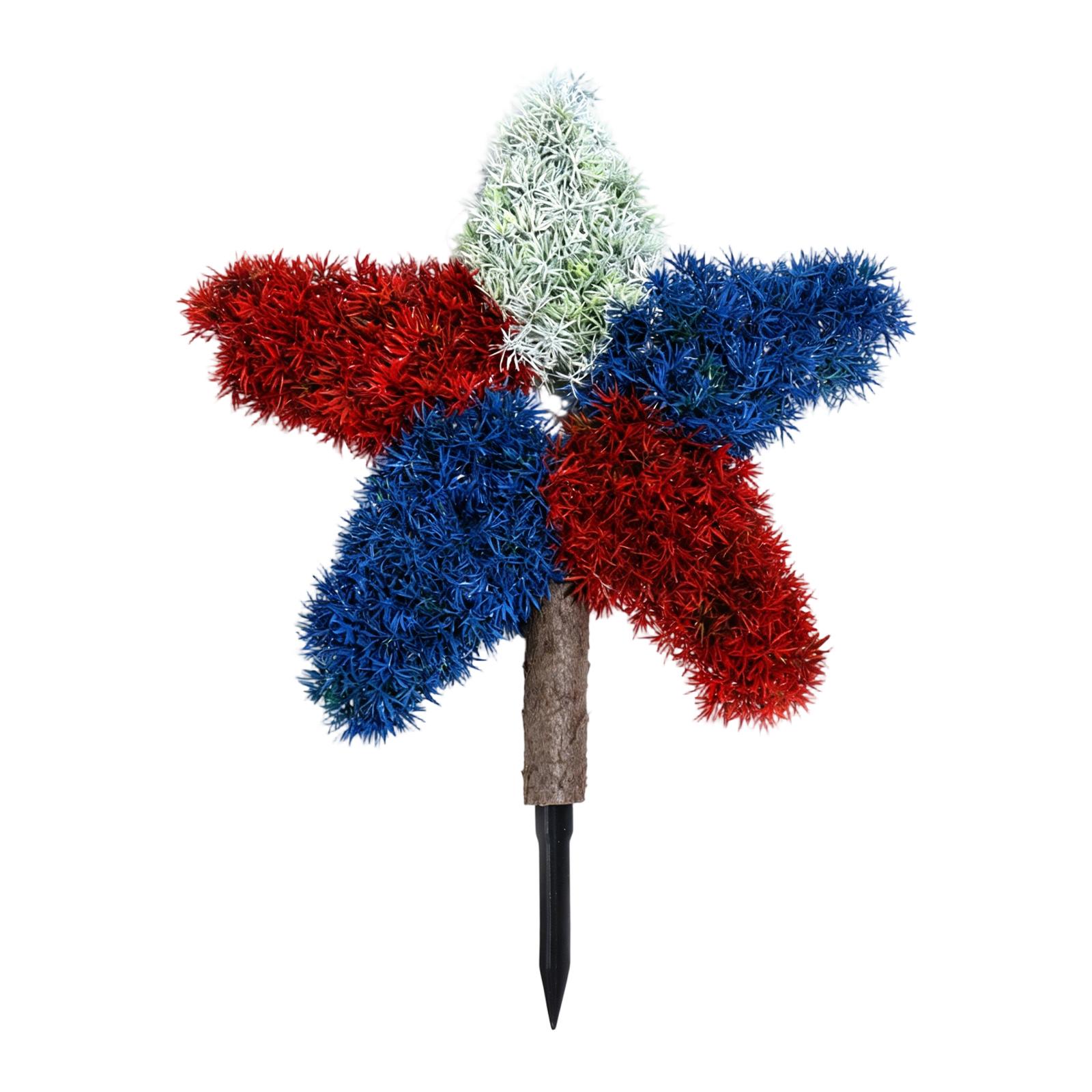

Independence Day Star-Spangled Banner Yard Stake — Festive Front-Door & Garden Decoration / Potted Plant Prop One Size