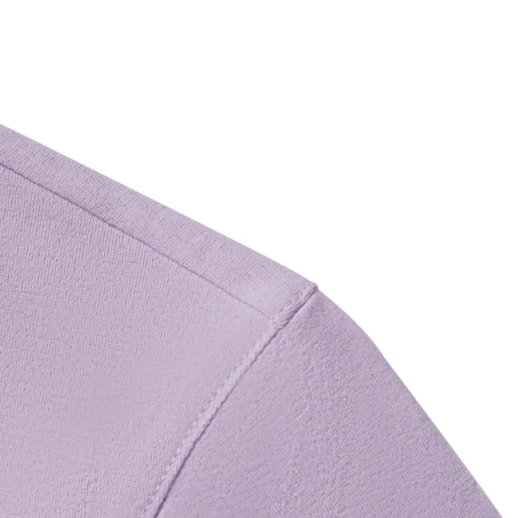 Li-Ning Comfortable Casual Simple Quick-Dry Letter Round Neck Pullover Short Sleeve T-Shirt Women T-Shirts Twilight-Purple ATSV140-4
