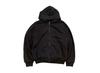 YEEZY GAP Doubleface Wide Silhouette Zip Up Sweat Hoodie Black