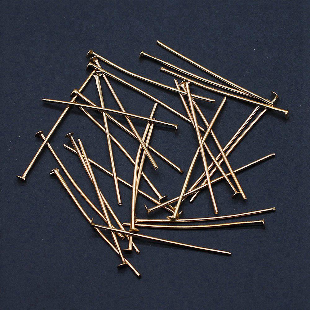 Perlenzubehör Metall-Ösenstifte Schmuckherstellung Zubehör Flachkopf-Stift