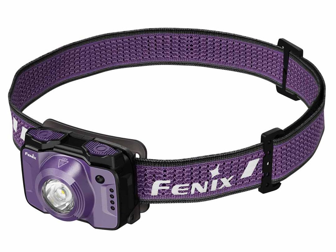

Fenix HL12R 500 Lightweight IP66 Waterproof V2.0 Headlamp, USB-C Rechargeable, Built-in Lumens, 72.5g, (Purple)