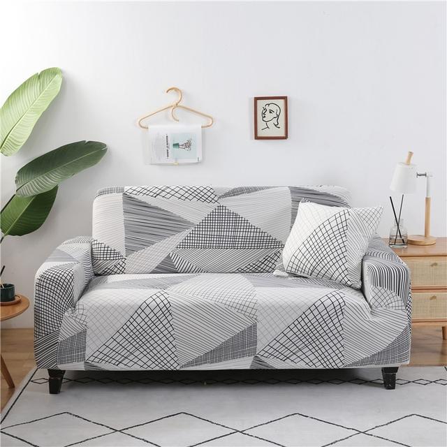 Stretch Sofa Cover For Living Room Tight Wrap All -Inclusive Sectional Elastic Seat Covers Couch Covering Sofa Slipcovers 1pc