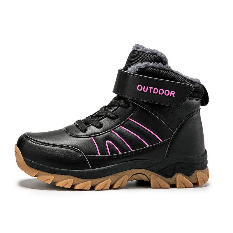 

Зимние новые бархатные высокие кеды, студенческие на шнуровке, универсальные водонепроницаемые сноубутсы, женские модные хлопковые туфли 42