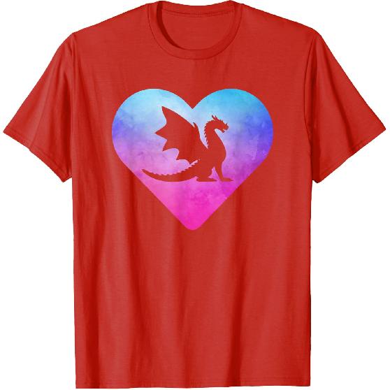 Women or Girls Cute Dragon T-Shirt