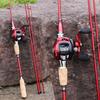 Fishing Rods and Reels Casting Fishing Rod Reel Combos 4 Sections Casitng Rod and 13BB Casting Reel