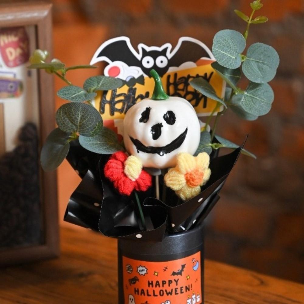 Goth Halloween Gresskardekorasjoner Gresskardesign Kunstige blomsterrekvisitter Festrekvisitter