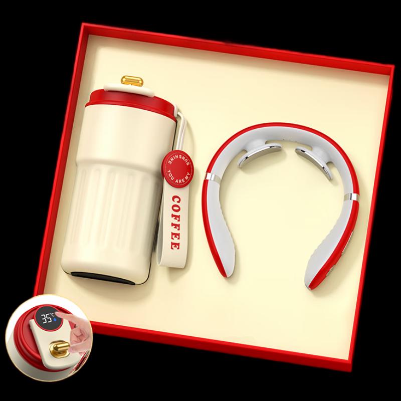 

Premium New Year Gift Set: Digital Smart Mug & Massager