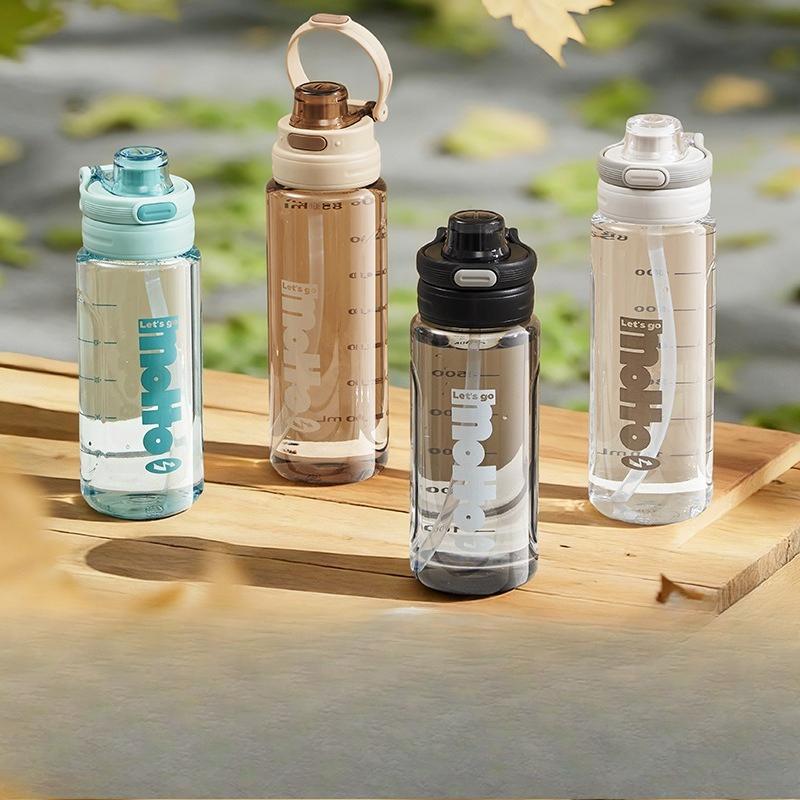 Student Cups - Gender-specific Portable Water Bottles for Summer Fitness and Sports. with Straws. Anti-drop and Anti-leak Features. Easy To Carry.