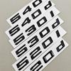 3D ABS Car Letters Logo 520i 530i 540i Rear Trunk Badge Sticker Decals For BMW 5 Series 520i 530i 540i G30 Auto Tail Marking