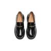 Belle Damen-Loafer Britischer Stil Kleine Lederschuhe Pendler-Flats