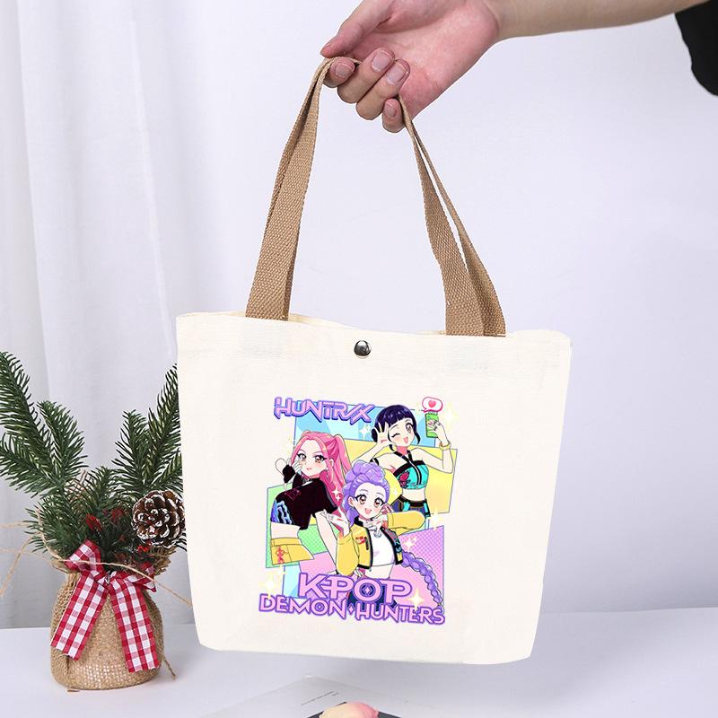 Animation Cartoon Printing Fashion High Value Lightweight Casual Shoulder Bag Going Out Portable Canvas Bag