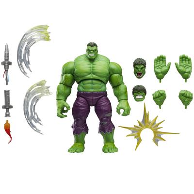 Hasbro Marvel Legends Maximum Series Deluxe Comics Sběratelská Akční Figurka Neuvěřitelně Pohyblivá Skvělé Příslušenství G0596 Autentický Hulk, "Hulk" 21,5 cm