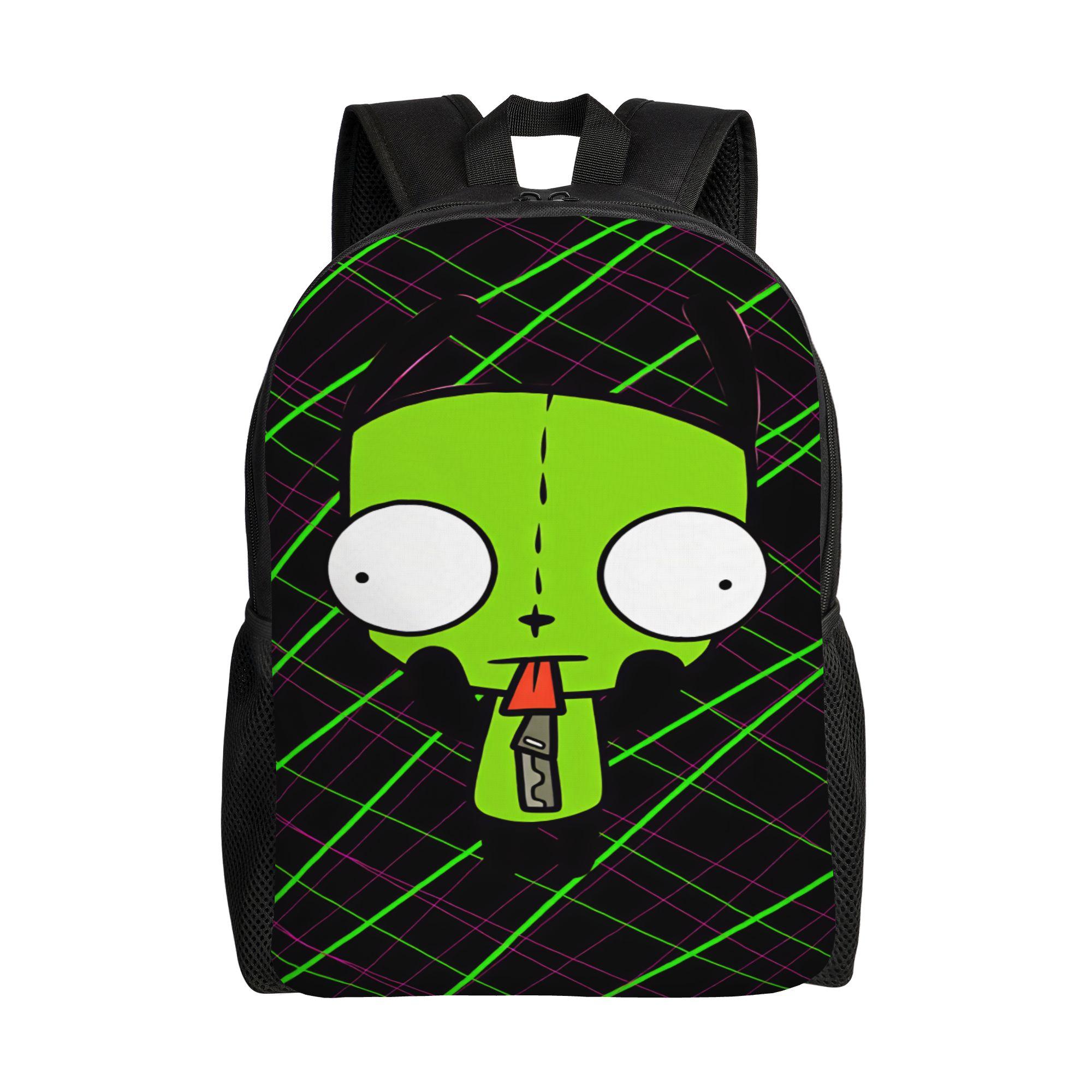 Gir Rugzak Invaders Zims Fietsrugzakken Tiener Aangepast Patroon High School Tassen Kawaii Rugzak as picture