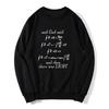 God Said Maxwell's Equations Geeks Hoodies Cotton Tops Fitness Sweaters Oversized Unisex Streetwear Sweatshirt Men's Clothes