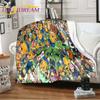 Anime deky Inazuma Eleven Deka Měkká kreslená deka Flanel Throw Deka Postel Pohovka Deka Deka Potah křesla Deka Home Decor