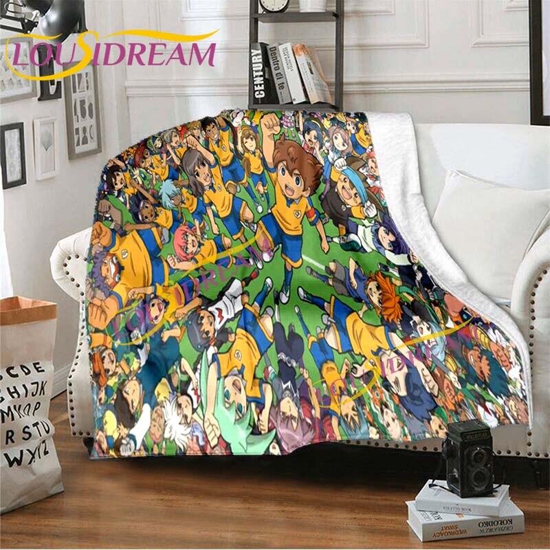 Anime deky Inazuma Eleven Deka Měkká kreslená deka Flanel Throw Deka Postel Pohovka Deka Deka Potah křesla Deka Home Decor