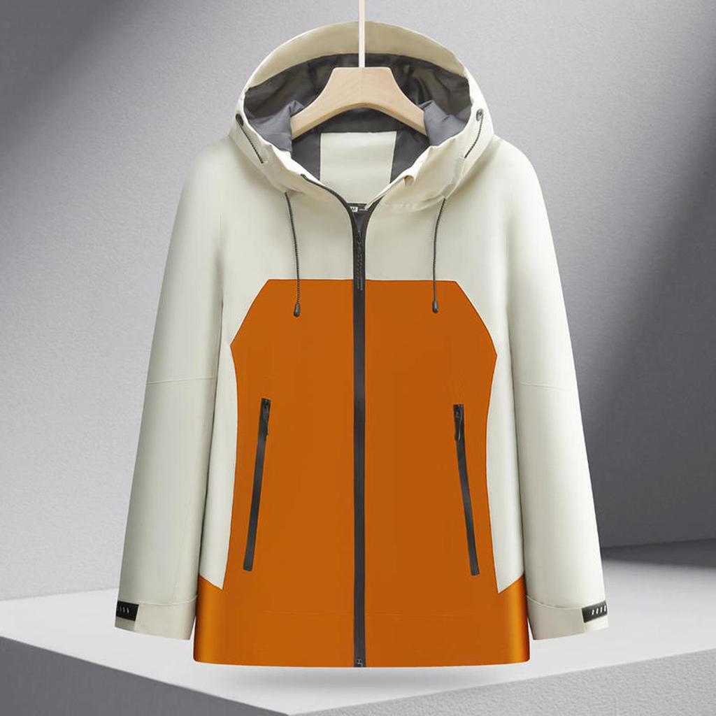 Lightweight Anti-static Hooded Windbreaker: Outdoor Windproof Waterproof Jacket with Optional Embroidered Logo for Uniforms