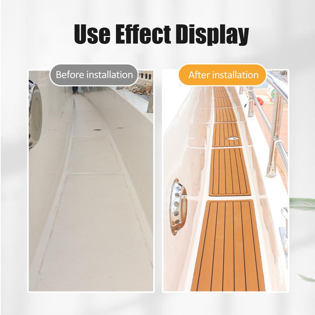 EVA Imitace Teakového Dřeva Podlaha Jachta RV Podlaha Okraj Obvodový Odolný proti Tření Měkký Ochranný Roh
