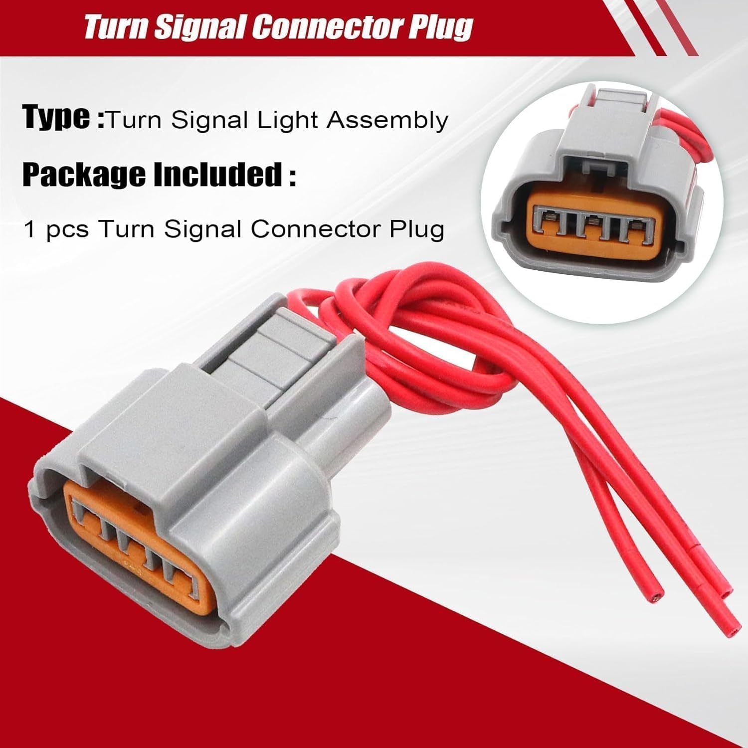 Priprilod Turn Signal Connector Plug Compatible With Hyundai Elantra 2019-2020 Turn Signal Light Assembly