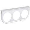 Gauge Holder,52mm/2in 3-Hole Triple Instrument Panel Shell Gauge Mounting Bracket Car Dashboard Meter Iron Holder(Silver) Gauge Bracket