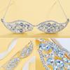 Rhinestones Eyeglasses Frame Crystal Geometric Face Decorative Frame Face Jewelry No Lens Sunglasses Frame Party Eyewears